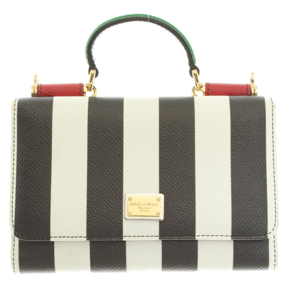 Dolce & Gabbana clutch in bianco e nero