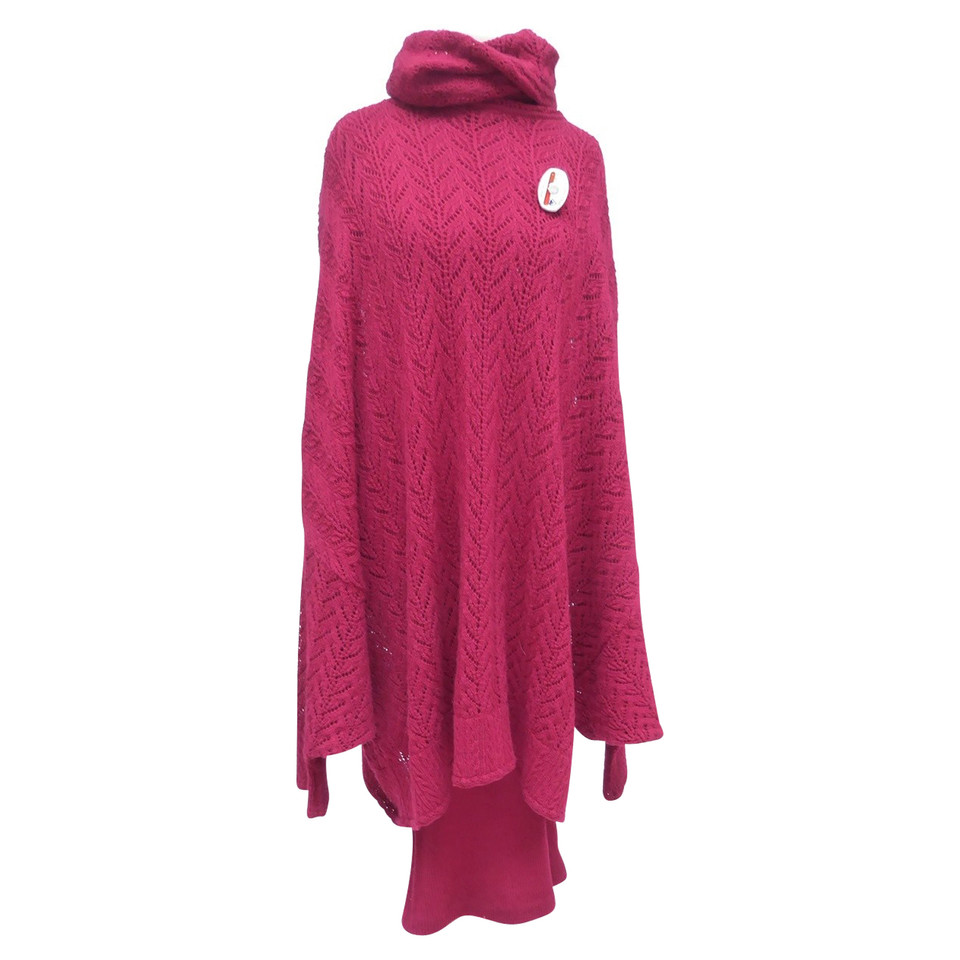 Christian Dior Dress with knitted poncho