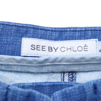 See By Chloé Pantaloni in blu