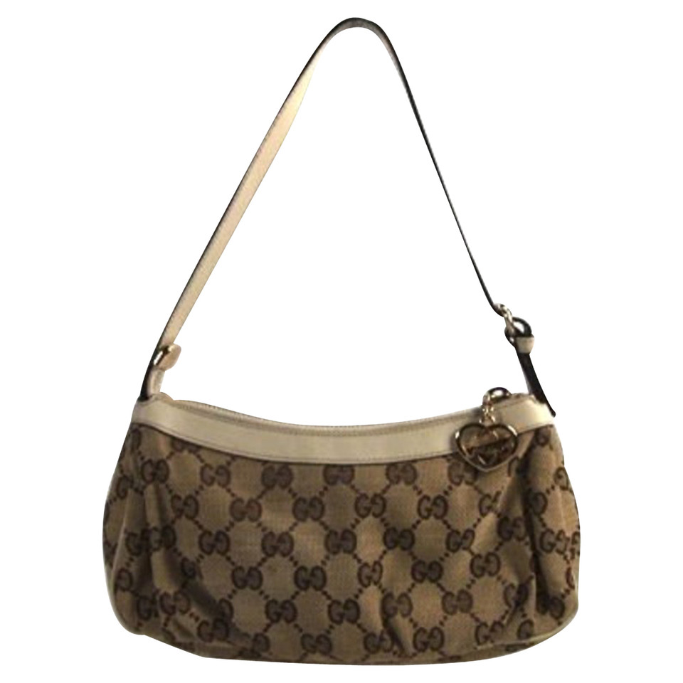 Gucci Clutch bag fabric and leather