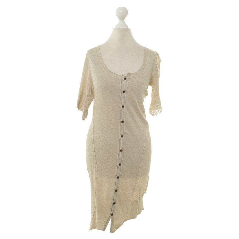 All Saints Robe tricot beige