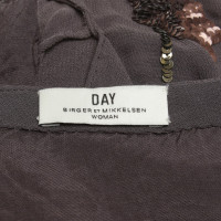 Day Birger & Mikkelsen Top in grey with sequin trim