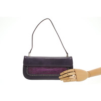 Le Silla  Clutch aus Leder in Violett
