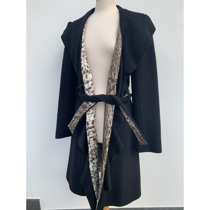 Roberto Cavalli Veste/Manteau en Laine en Noir