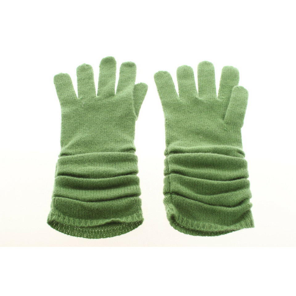 Hemisphere Handschuhe aus Kaschmir in Grün
