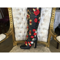Dolce & Gabbana Laarzen Leer in Zwart