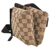 Gucci Handtasche aus Baumwolle in Beige