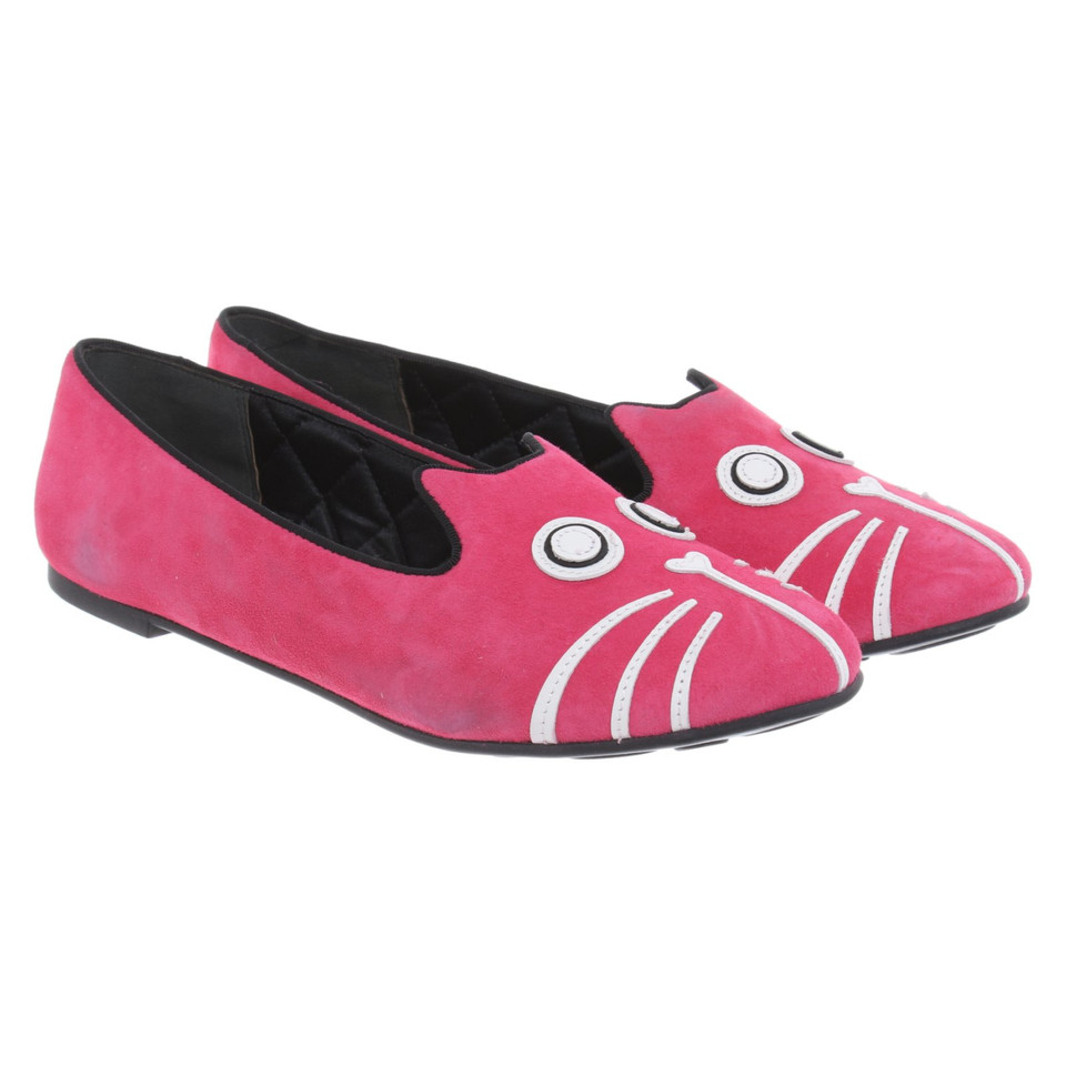 Marc By Marc Jacobs Slippers/Ballerinas Leather in Pink