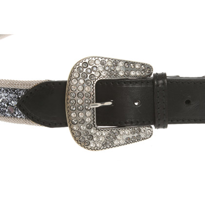 Luisa Cerano Belt Leather in Silvery
