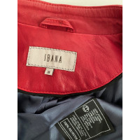 Ibana Jacke/Mantel aus Leder in Rot