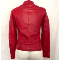Ibana Jacke/Mantel aus Leder in Rot
