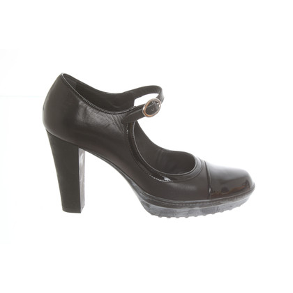 Tod's Pumps/Peeptoes Leer in Zwart