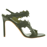 Manolo Blahnik Sandales en vert