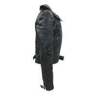 Christian Dior Jacket/Coat Silk in Black