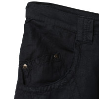 Gianni Versace Linen trousers in dark blue
