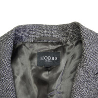 Hobbs Blazer en gris foncé avec motif à carreaux