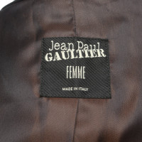 Jean Paul Gaultier Jacket/Coat Leather in Black