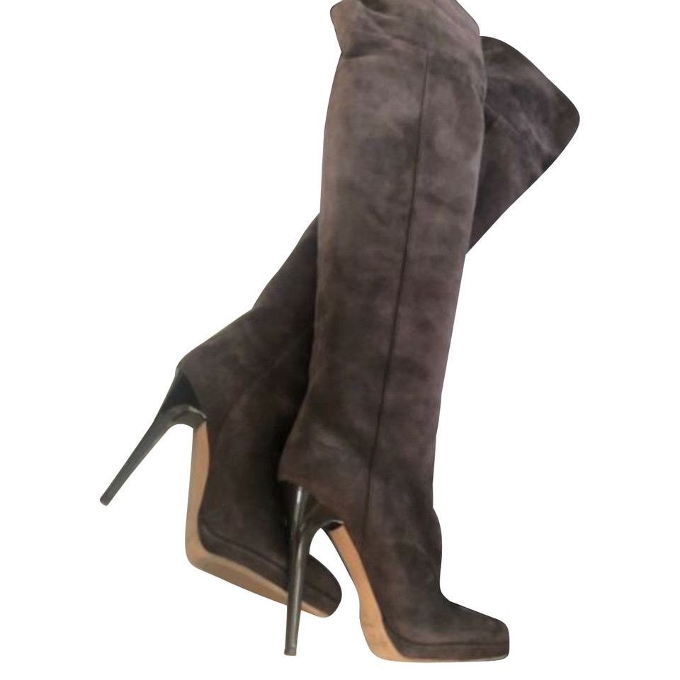 Jimmy Choo Boots Suede in Taupe