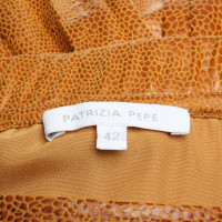 Patrizia Pepe Pleated skirt in snakeskin look
