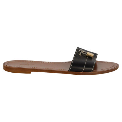 Louis Vuitton Sandals Leather in Black