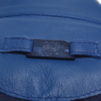 Loewe Leather Jacket in Blue