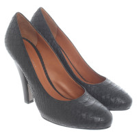 Devi Kroell Pumps/Peeptoes aus Leder in Braun