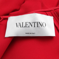 Valentino Garavani Robe en soie en rouge