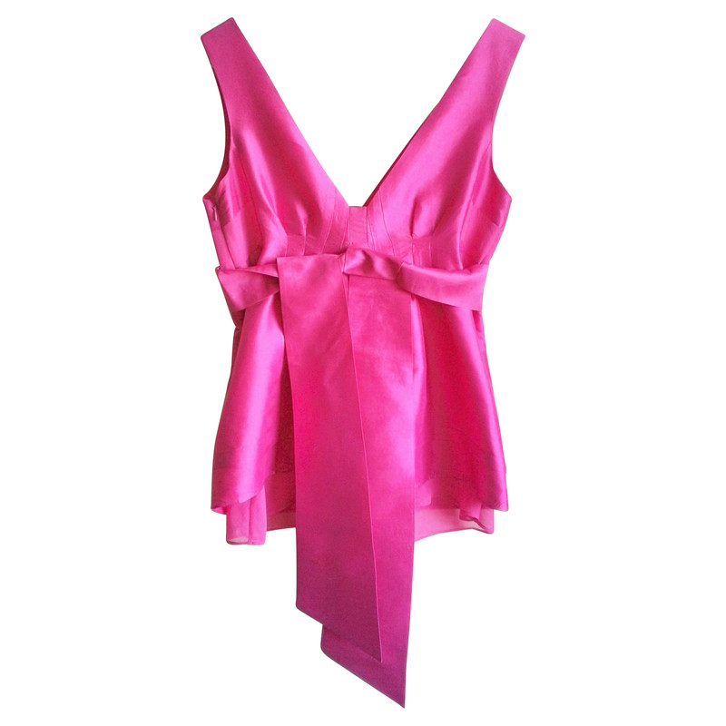 Diane Von Furstenberg Silk top in Fuchsia