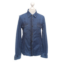 7 For All Mankind Top Cotton in Blue