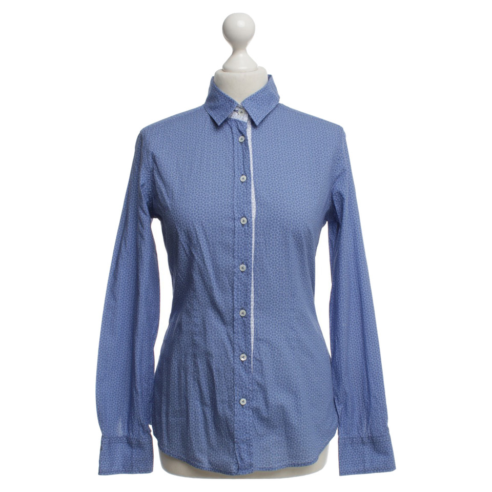 Van Laack Shirt in Blauw / Wit