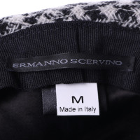 Ermanno Scervino Hut in Schwarz/Weiß