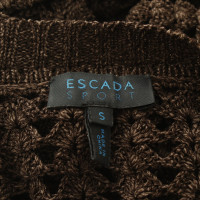 Escada Gehaakte jurk in gemêleerd bruin