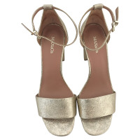 Max & Co Sandals Leather in Gold