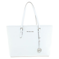 Michael Kors "Jet Set Travel Tote" in white