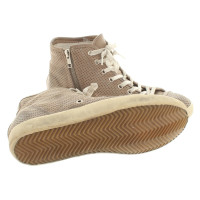 Leather Crown Sneakers taupe