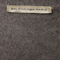 Balenciaga Robe tricot gris