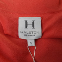 Halston Heritage One-shoulder dress with flounces