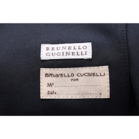 Brunello Cucinelli Blazer in Cotone in Blu