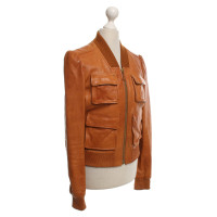 Gucci Leather jacket in cognac