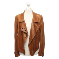 Donna Karan Jacket/Coat Leather in Brown