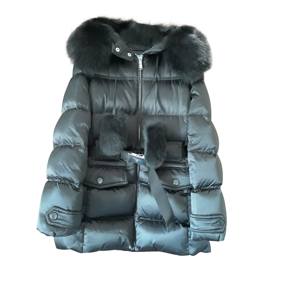 Prada Jacke/Mantel in Schwarz