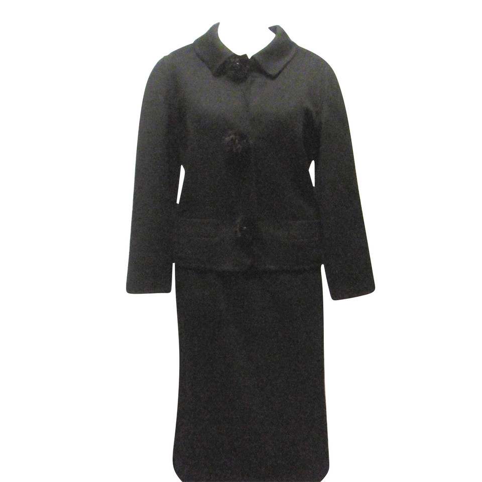Christian Dior Suit Cashmere in Black