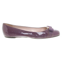 Salvatore Ferragamo Slippers/Ballerinas Patent leather in Violet