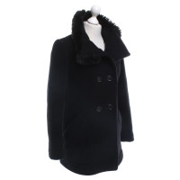 Prada Coat with woven fur collar