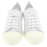 Chanel scarpe da ginnastica color argento