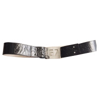Elisabetta Franchi Coconut print leather belt