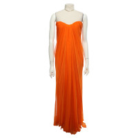 Alexander McQueen Kleid aus Seide in Orange
