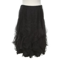 Salvatore Ferragamo Skirt Silk in Black