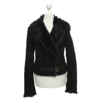 Patrizia Pepe Jacket/Coat Fur in Black