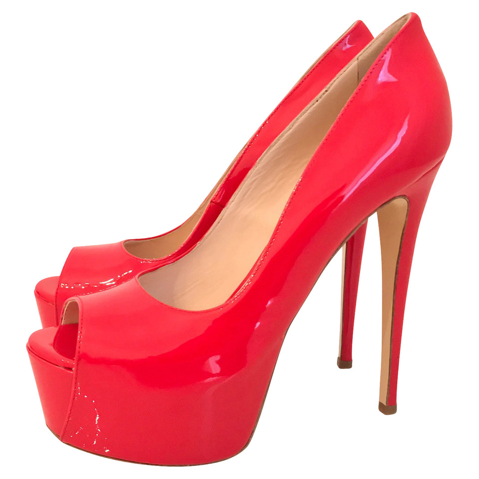 Gianmarco Lorenzi Red patent leather high heels - Buy Second hand ...